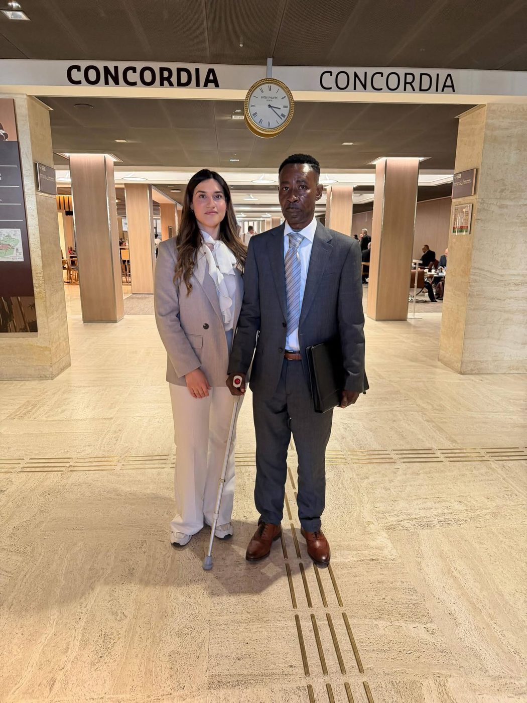 Abdoul-Aziz GOMA en séance au Conseil des droits de l'homme, Genève